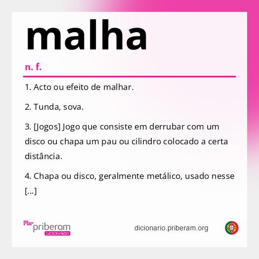 Significado de malha